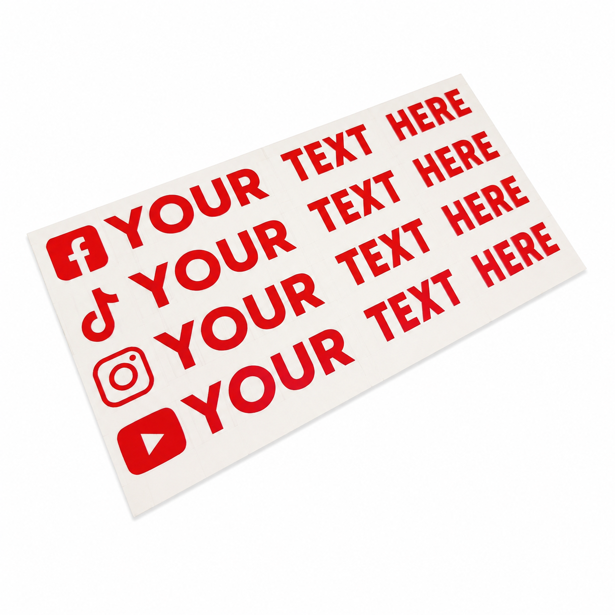 Car & Bike Social Media Vinyl Stickers