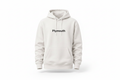 Plymouth Hoodie White Background